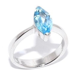 Silver WINGS Кольцо с топазами из серебра 210009-32-156, размер 18