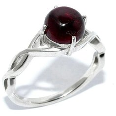 Silver WINGS Кольцо с гранатами из серебра 21vsffa00311-19, размер 18