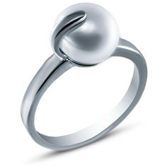 Silver WINGS Кольцо с жемчугом из серебра 21set9990-113, размер 17.5