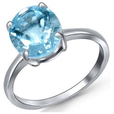 Silver WINGS Кольцо с топазами из серебра 21kr6327-90, размер 17.5