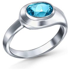 Silver WINGS Кольцо с топазами из серебра 210004-70-257, размер 17