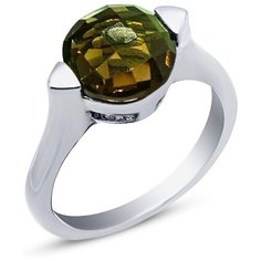 Silver WINGS Кольцо с раухтопазами из серебра 21gr0261-90, размер 17