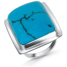 Silver WINGS Кольцо с бирюзой из серебра 21jr30155-28, размер 17