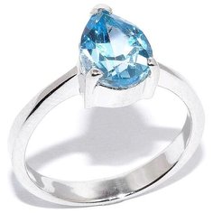 Silver WINGS Кольцо с топазами из серебра 210010-32-156, размер 17.5