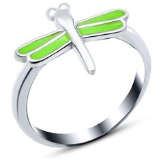 Silver WINGS Кольцо с эмалью из серебра 211se61017q-119, размер 14.5