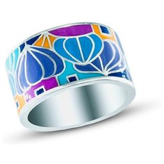 Silver WINGS Кольцо с эмалью из серебра 21as00031-186, размер 19.5