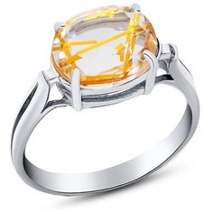 Silver WINGS Кольцо с кварцами из серебра 21vrafa01303s-19, размер 17