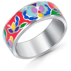 Silver WINGS Кольцо с эмалью из серебра 21as00131-186, размер 16.5