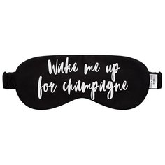 Маска для сна Сozy&Cute Home Wake me up for champagne, черный/белый