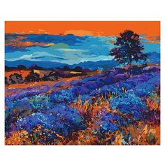 Белоснежка Картина по номерам "Лавандовые поля" 40х50 см (884-АВ)