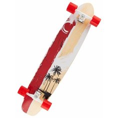 Лонгборд Larsen Hawaii красный/бежевый/белый