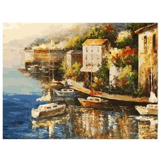 Белоснежка Картина по номерам "У причала" 40х50 см (165-AB)