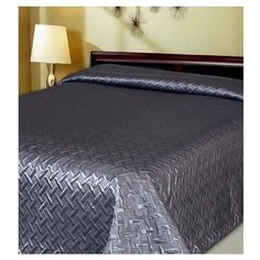 Покрывало ДеНАСТИЯ Палермо (полосы), 200 x 240 см, светло-серый