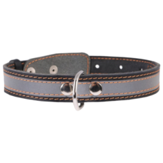 Ошейник COLLAR со светоотраж. лентой 0249 38-50 см черный