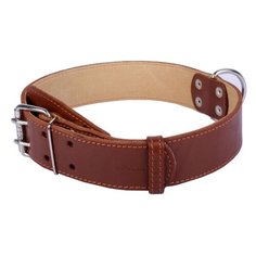 Ошейник COLLAR двойной 0359 57-69 см коричневый