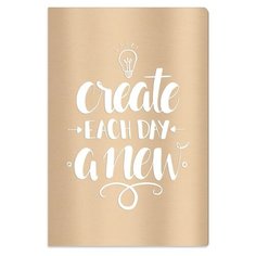 Ежедневник Феникс+ Миррэр недатированный, искусственная кожа, А5, 120 листов, золотой