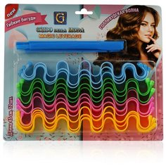 Гибкие бигуди Grido della Moda FR05-1 12 шт. голубой/зеленый/желтый/розовый
