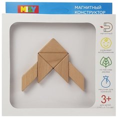 Магнитный конструктор Mizy Деревянный 22002 Космический кораблик