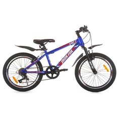 Подростковый горный (MTB) велосипед IRON FOX Scout 20 (2020) синий/красный 12" (требует финальной сборки)