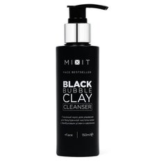 MIXIT мусс для умывания с бамбуковым углем и каолином Black Bubble Clay Cleanser, 150 мл
