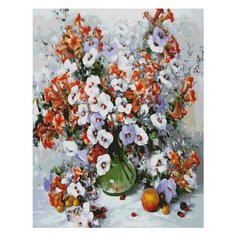 Белоснежка Картина по номерам "Городские цветы" 40х50 см (018-AB)