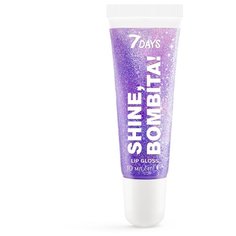 7 DAYS Блеск для губ Мерцающий Shine, Bombita!, 206 flirty