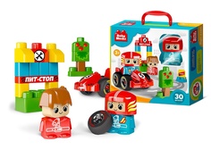 Конструктор Десятое Королевство Baby Blocks Пит-стоп 30 деталей 03909