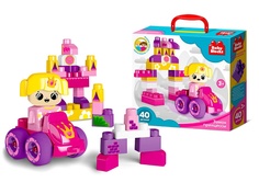 Конструктор Десятое Королевство Baby Blocks Замок принцессы 40 деталей 03906