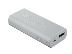 Внешний аккумулятор Canyon Power Bank 4400mAh White CNE-CPBF44W / H2CNECPBF44W