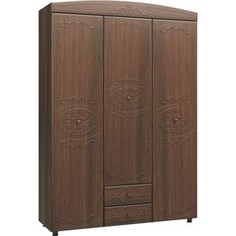 Шкаф комбинированный Олимп Каролина дуб кальяри/ПВХ дуб шеппи/осн. 3-х дверный Olimp