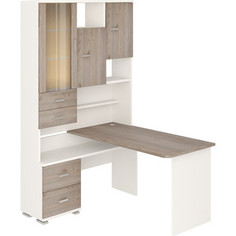 Стол компьютерный МЭРДЭС СР-620/140 БЕНН-ЛЕВ белый/нельсон/нельсон Merdes