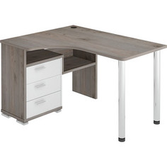 Стол компьютерный МЭРДЭС СР-132С НБЕ-ЛЕВ нельсон/белый Merdes