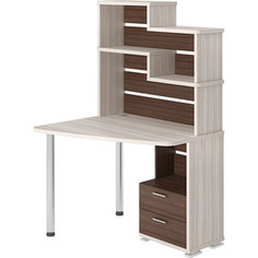 Стол компьютерный МЭРДЭС СК-24 КШ-ЛЕВ карамель/шамони Merdes