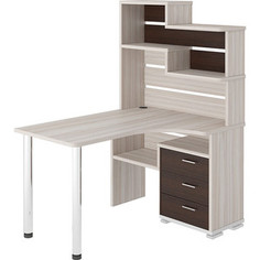 Стол компьютерный МЭРДЭС СР-132 КВ-ПРАВ карамель/венге Merdes