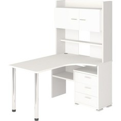 Стол компьютерный МЭРДЭС СР-133 БЕ-ПРАВ белый Merdes