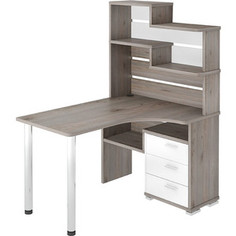 Стол компьютерный МЭРДЭС СР-132 НБЕ-ПРАВ нельсон/белый Merdes