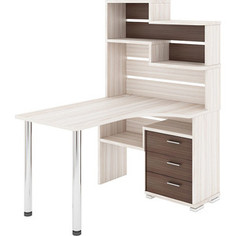 Стол компьютерный МЭРДЭС СР-132 КШ-ПРАВ карамель/шамони Merdes