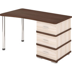 Стол компьютерный МЭРДЭС СД-35 КШШ ЛЕВ карамель/шамони/шамони Merdes