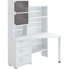 Стол компьютерный МЭРДЭС СР-322 БЕ-ПРАВ белый Merdes