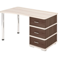 Стол компьютерный МЭРДЭС СД-35 ШКК ЛЕВ шамони/карамель/карамель Merdes