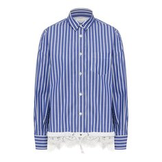 Рубашка в полоску Sacai
