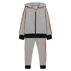 Комплект из хлопкового кардигана и брюк Moncler Enfant