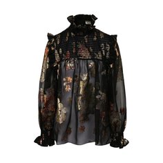 Шелковая блузка Saint Laurent
