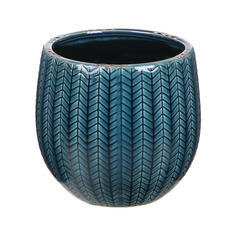 Кашпо Ter steege Faja темно-синее 21х20 см