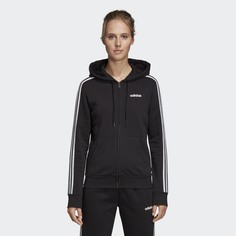 Флисовая худи Essentials 3-Stripes adidas Performance