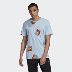 Футболка Allover Print Diagonal adidas Originals