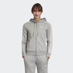 Флисовая худи Essentials 3-Stripes adidas Performance