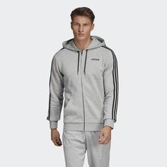 Флисовая толстовка Essentials 3-Stripes adidas Performance