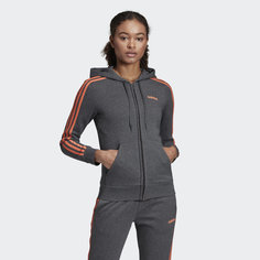 Флисовая худи Essentials 3-Stripes adidas Performance