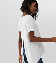 Белая футболка с разрезом сзади ASOS DESIGN Maternity-Белый